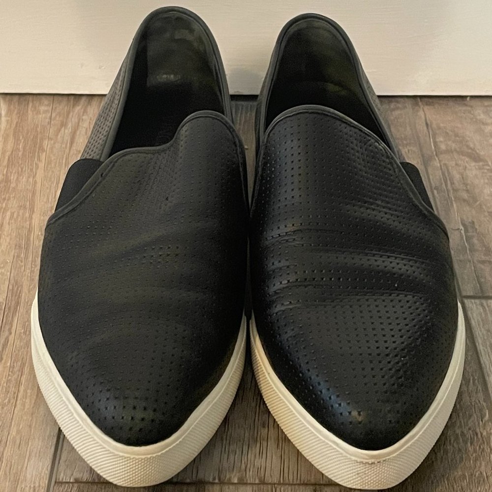 VINCE Pierce Perforated Leather Slip-On Sneakers